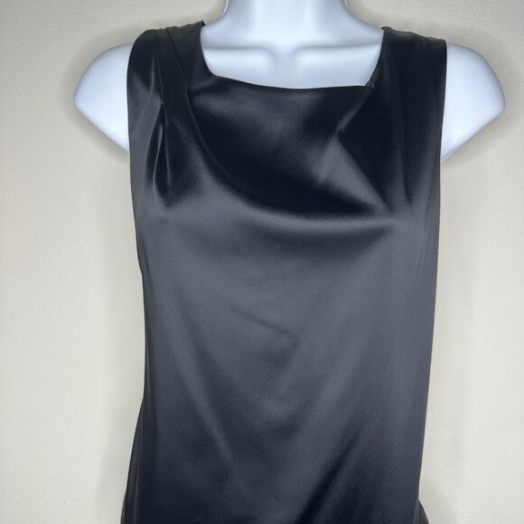 Vera Wang Lavendar Label Womens Asymmetrical Cocktail Dress in Black Size 4 - Picture 2 of 9